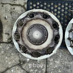 Fiat 500 Colour Therapy White And Chrome 2 wheel trims