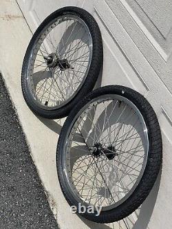 GT Bicycles GT Bikes Powerlite Power Lite Wheel Set Chrome 20 Wheels