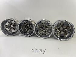 Genuine NOS 8-67 Cragar SS Chrome 14x6 Rims Wheels Set of 4 GM 5x5 25110 14x6JK