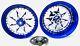 Gsxr Stock Size Blue-white Centers Switchback Wheels 09-20 Suzuki Gsxr 1000