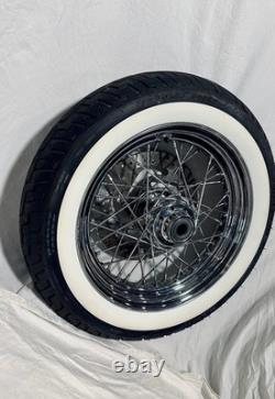 Harley Davidson Oem 16 Rim Wheel 40 Spoke Dunlop D402 Mt90b16 Front Tire New