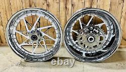 Hayabusa 300 Chrome-white Switchback Wheels 99-07 Suzuki Hayabusa