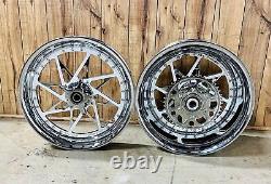 Hayabusa 300 Chrome-white Switchback Wheels 99-07 Suzuki Hayabusa