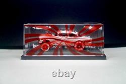 Hot Wheels'55 Chevy Bel Air Gasser White Red Chrome Custom Replica Display Case