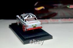 Hot Wheels'55 Chevy Bel Air Gasser White Red Chrome Custom Replica Display Case