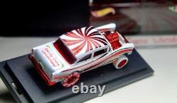 Hot Wheels'55 Chevy Bel Air Gasser White Red Chrome Custom Replica Display Case