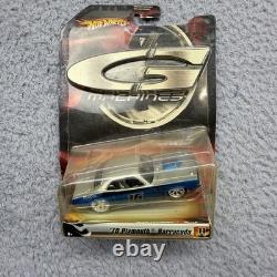 Hot Wheels G Machines 150 J2717 Diecast Lot Barracuda Cuda Charger Challenger