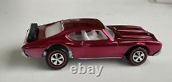 Hot Wheels Olds 442 Redline Spectraflame ROSE Open-Hood CUSTOM REPLICA