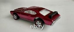 Hot Wheels Olds 442 Redline Spectraflame ROSE Open-Hood CUSTOM REPLICA