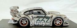 Hot Wheels RWB Porsche 930 Chrome Zamac Mirror Custom #667 WithAcrylic Case