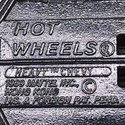 Hot Wheels Redline Heavy Chevy #9 1969 Super Chrome White Int. Made In Hong Kong