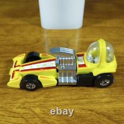 Hot Wheels Vintage Speed Machines Bubble Gunner Yellow Factory Error Chrome 1983