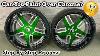 How To Paint Chrome Wheels Black U0026 Candy Green Can You Paint Chrome Rims 22 Three Piece Forgiato