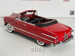 Htf! Danbury Mint 124 1951 Ford Convertible Coral Flame Red #1876/5000 Le Nmib