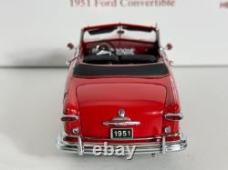 Htf! Danbury Mint 124 1951 Ford Convertible Coral Flame Red #1876/5000 Le Nmib
