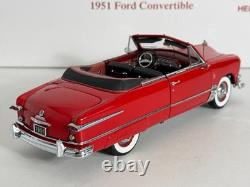 Htf! Danbury Mint 124 1951 Ford Convertible Coral Flame Red #1876/5000 Le Nmib