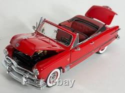 Htf! Danbury Mint 124 1951 Ford Convertible Coral Flame Red #1876/5000 Le Nmib