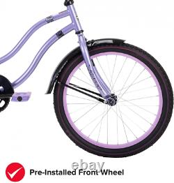 Huffy Cruiser Bikes 20 inch, 24 inch & 26 20 wheels, Metallic Lavender