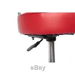 Hydraulic Stool Wheels Adjustable High Chair Work Shop Garage Vendor Heavy Duty