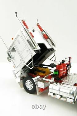 Iconic Replicas Kenworth K100G 6x4 Prime Mover White with Chrome Wheels 150