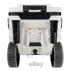 Igloo Trailmate Marine Wheeled Cooler, White/Black/White/Chrome, 70 Quart