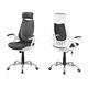 Indigo Home Office Chair, White/Grey Mesh/Chrome High-Back Exec I7269