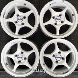 JDM ENKEI RACING 14x6J 4x100 ET+38 GENUINE VIP LUXURY STANCE WHEELS