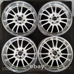 JDM PIAA 17x7.5J 5x114.3 ET+43 GENUINE VIP LUXURY STANCE WHEELS