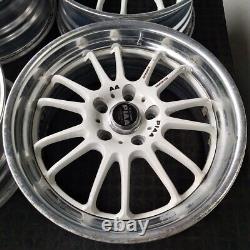 JDM PIAA 17x7.5J 5x114.3 ET+43 GENUINE VIP LUXURY STANCE WHEELS