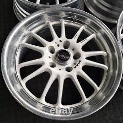 JDM PIAA 17x7.5J 5x114.3 ET+43 GENUINE VIP LUXURY STANCE WHEELS