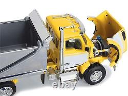 Kenworth T880 Day Cab with Rogue Transfer Dump Body Truck Yellow with White and