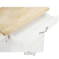 Kitchen Island Cart Rolling Wood Islands White On Wheels With Storage Movable