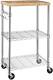 Kitchen Storage Microwave Rack Cart on Caster Wheels with Adjustable Shelves, 1