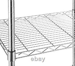 Kitchen Storage Microwave Rack Cart on Caster Wheels with Adjustable Shelves, 1