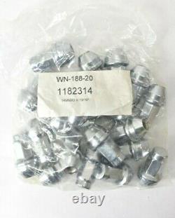 Lot Of 200 White Knight WN-188-20 Wheel Lug Nuts 14MM x 2.0 13/16 Chrome