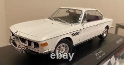 MINICHAMPS 1968 BMW (E9) 2800 CS in Gorgeous Chamonix White, 1 of 600, New 1/18