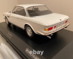 MINICHAMPS 1968 BMW (E9) 2800 CS in Gorgeous Chamonix White, 1 of 600, New 1/18