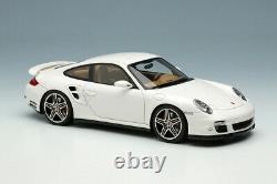 Make Up VISION 1/43 VM190C Porsche 911 997 Turbo 2006 White / Chrome Wheels New