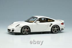 Make Up VISION 1/43 VM190C Porsche 911 997 Turbo 2006 White / Chrome Wheels New