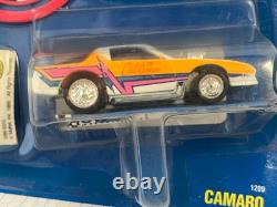 Mattel Hot Wheels 1989 California Custom Blown Camaro White Chrome Rims 164 MIP