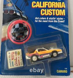 Mattel Hot Wheels 1989 California Custom Blown Camaro White Chrome Rims 164 MIP