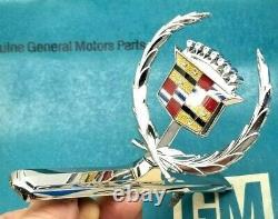 Mint 73 78 Cadillac Eldorado Hood Ornament Emblem Oem Gm Convertible Trim