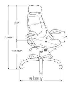 Monarch Specialties Office Chair White/Gray