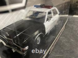 Motormax 1986 Blank 124 Scale Black And White Police Dodge Diplomat withHubcaps
