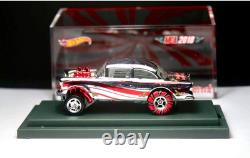 NEW Hot Wheels'55 Chevy Gasser CUSTOM Replica Candy Cane MEA 2018 Case Rubber