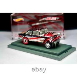 NEW Hot Wheels'55 Chevy Gasser CUSTOM Replica Candy Cane MEA 2018 Case Rubber