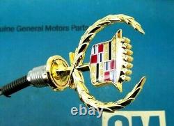 New 79 85 Cadillac Eldorado 24k Gold Hood Ornament Nos Emblem Seville Oe Gm Trim