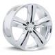New Wheel for 2020-2026 Cadillac CT4 5Lug 17inch 593A Alloy Rim Chrome 5x114.3