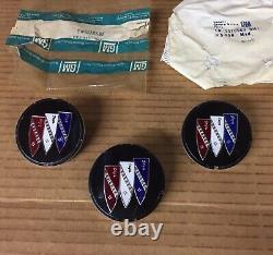 Nos 67-70 Buick Skylark Gs 455 Stage 1 Tri Shield Chrome Wheel Emblem Medallion