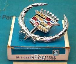Nos 71 78 Cadillac Eldorado Fleetwood Deville Hood Ornament Emblem Molding Trim